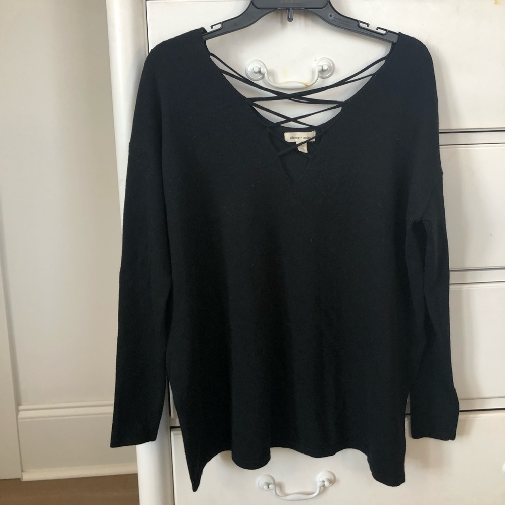 Long sleeve black top
